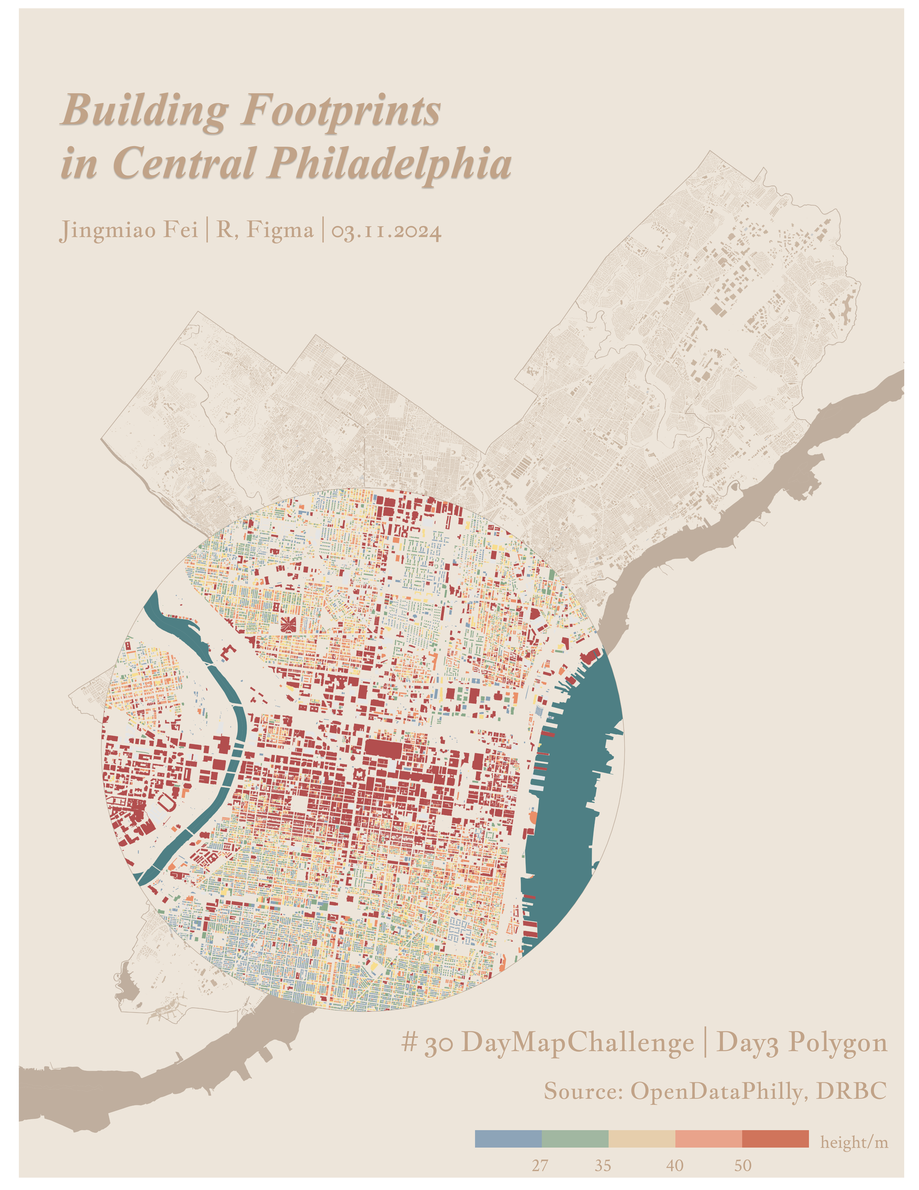 Building Footprints in Central Philadelphia
